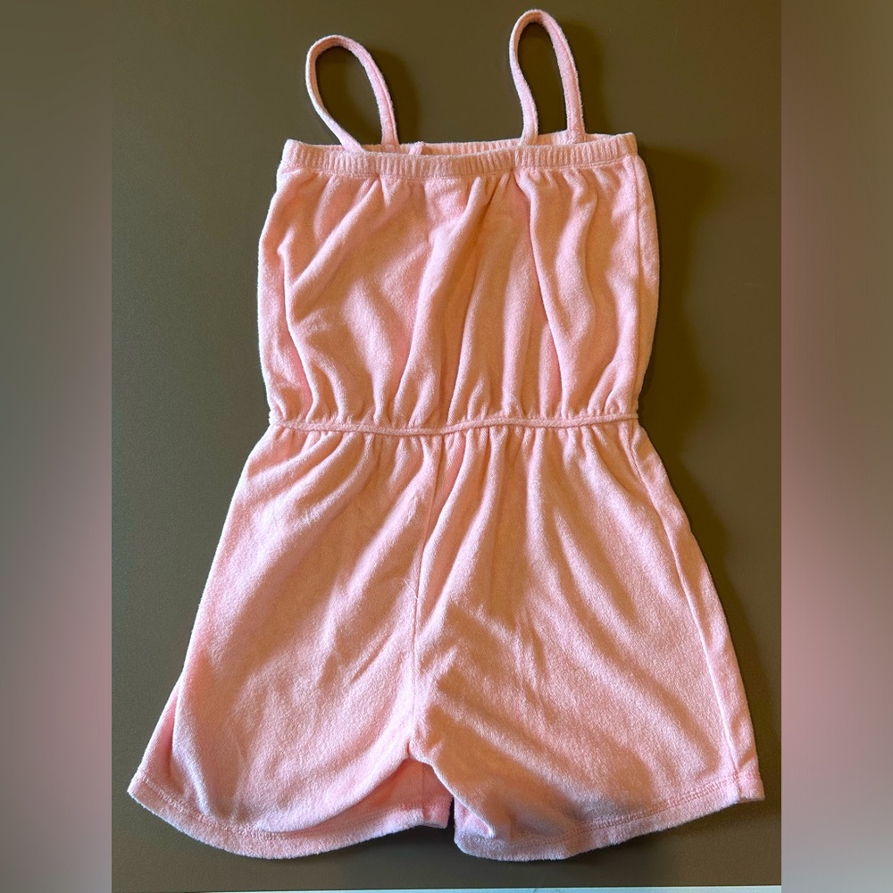 Hanna Andersson Pink Terry Romper